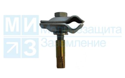 Держатель-зажим соединительный круглого проводника 8-10 на анкере 30 мм